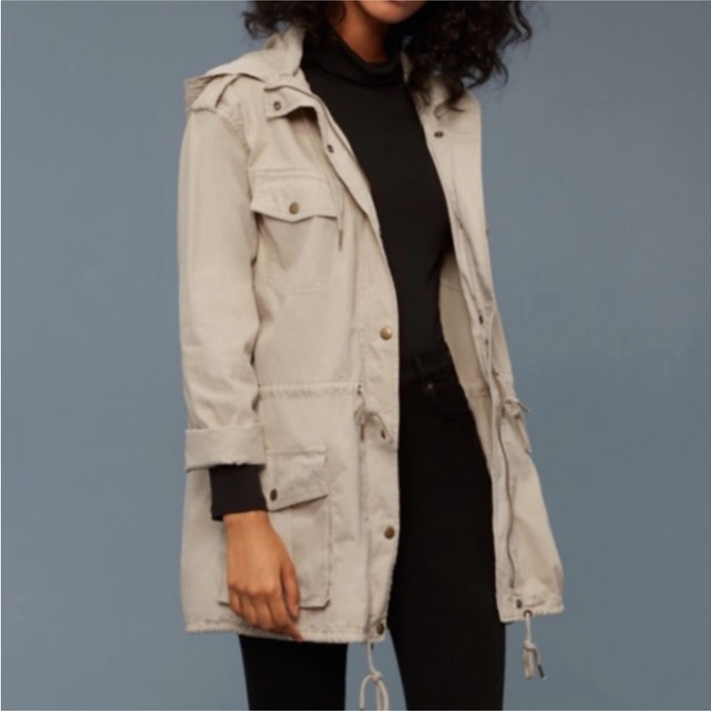 Aritzia Talula Military Tan Utility Jacket